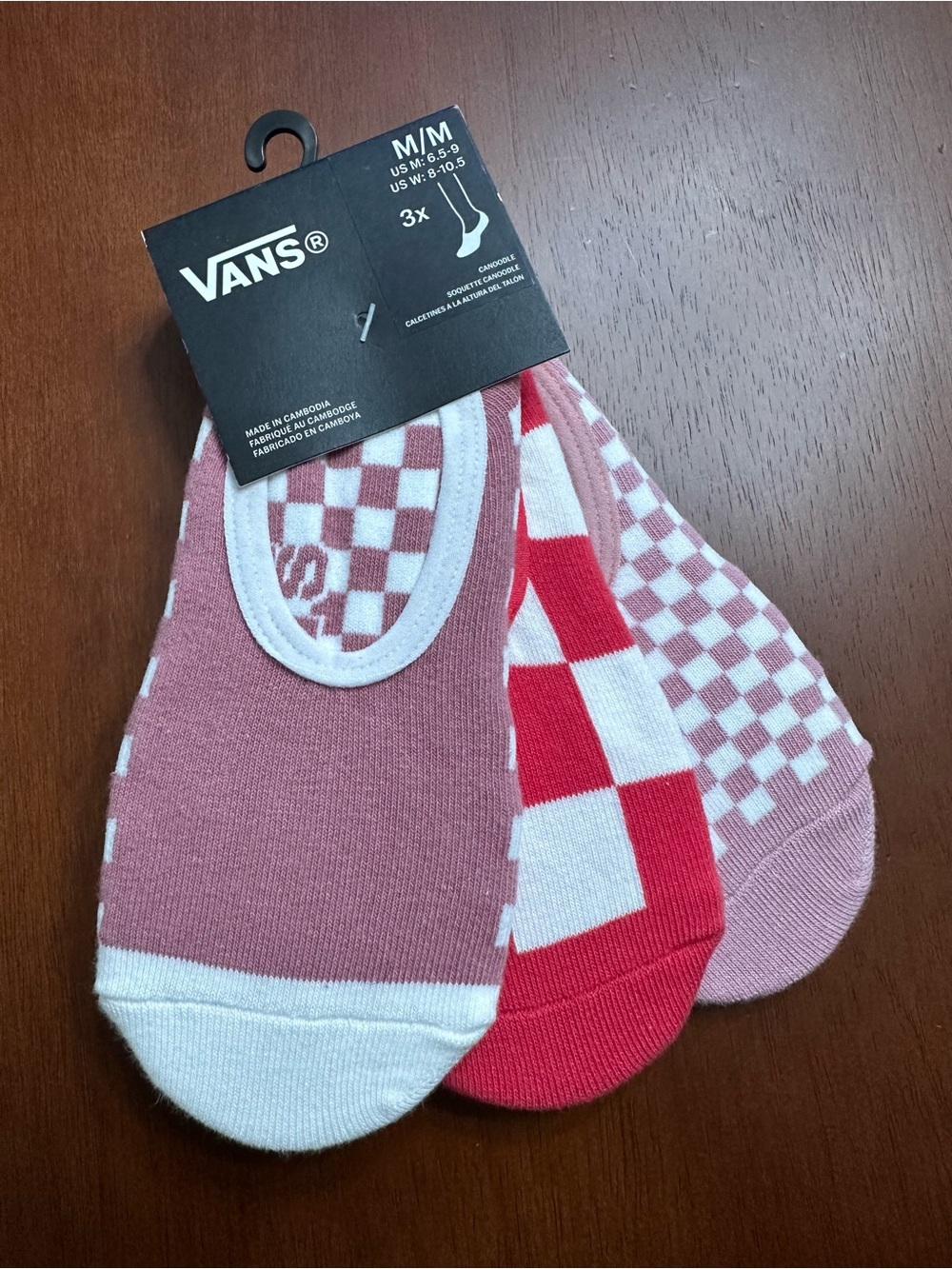 Vans 3-Pack Checkerboard Canoodle Socks M/M - Picture 2 of 5